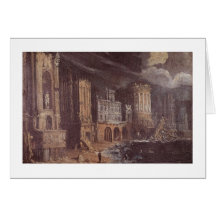 Ruines avec la légende de St Augustine (l'huile pe Carte
