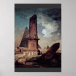 Ruines classiques par Robert Hubert Affiches