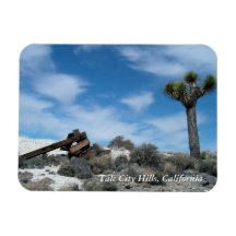 Ruines de mine de talc avec l'arbre de Joshua Magnets Rectangulaires