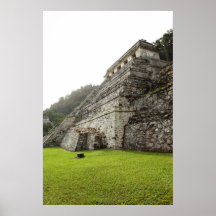 Ruines de Palenque - temple des inscriptions Affiches