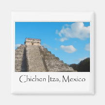 Ruines maya de Chichen Itza Mexique Aimants Pour Réfrigérateur
