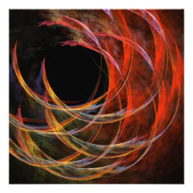 Rupture de l'art abstrait de cercle invitation