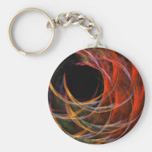 Rupture de l'art abstrait Keychain de cercle Porte-clefs