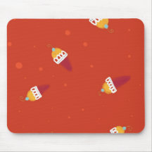 Rupydetequila bleu de mousepad de cerise de glace  tapis de souris