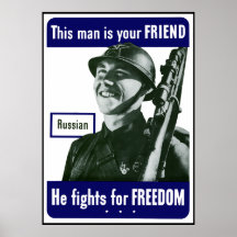 Russe -- Cet homme est votre ami -- Frontière Affiches