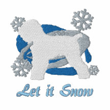 Russe noir Terrier de flocon de neige Sweat-shirt Brodé