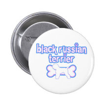 Russe Terrier de noir rose et bleu Pin's