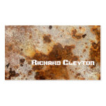 Rusted a corrodé le métal, coutume de texture cartes de visite
