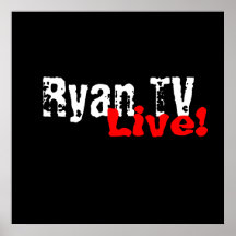 Ryan TV vivant ! Affiche commerciale