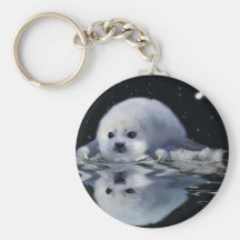 S.O.S. SAUVEZ NOS PHOQUES DE HARPÉ PORTE-CLEFS