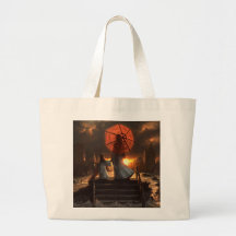 Sa silhouette silencieuse sacs en toile