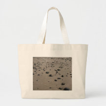 Sable et cailloux sac en toile
