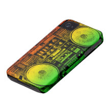 Sableuse de ghetto de Rasta Coque iPhone 4