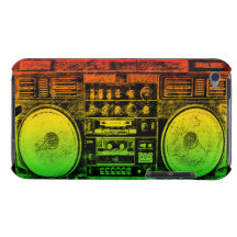 Sableuse de ghetto de Rasta Étui Barely There iPod