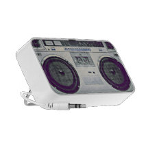 sableuse de ghetto des années 80 haut-parleur iPod