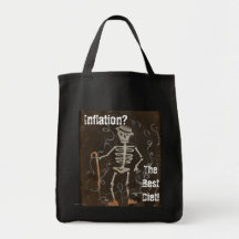Sac à épicerie pour l'inflation occupée