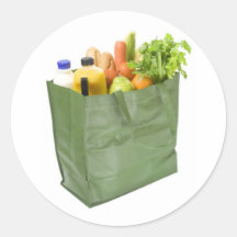 Sac à provisions réutilisable complètement des épi autocollants