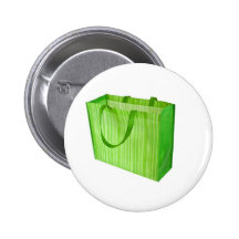 Sac à provisions réutilisable vert vide badges