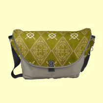 Sac abstrait floral texturisé de damassé de Faux m sacs messenger