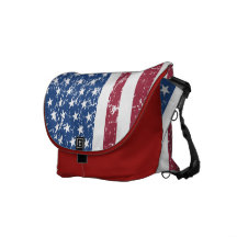 Sac affligé de drapeau américain de sembler besaces