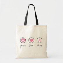 Sac amical d'Eco d'espoir d'amour de paix