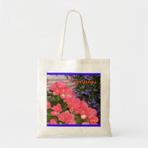 Sac bleu de budget de "bégonias"