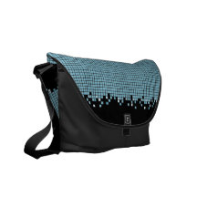 Sac bleu de pixels sacoche