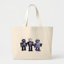 sac bleu de robots