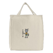 Sac brodé campant