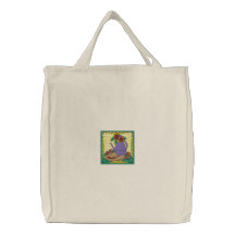 Sac brodé de jardinage d'été