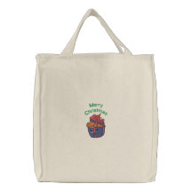 Sac brodé de Joyeux Noël