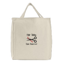 Sac brodé par esthéticien