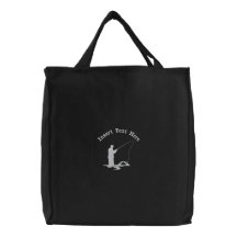 Sac brodé par pêche faite sur commande
