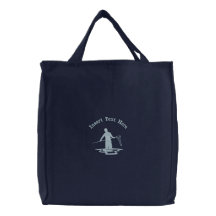 Sac brodé par pêche faite sur commande