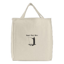Sac brodé par pêche faite sur commande