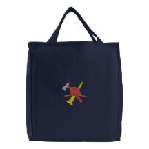 Sac brodé par pompier