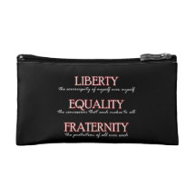 Sac cosmétique : Liberté, égalité, fraternité Trousse De Maquillage