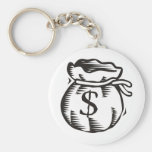 Sac d'argent porte-clés