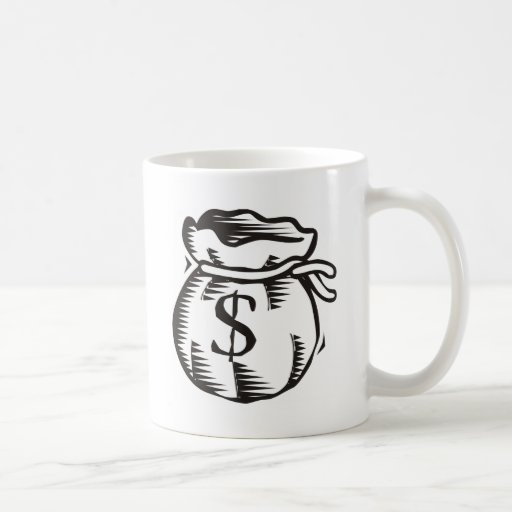 Sac d'argent tasse à café