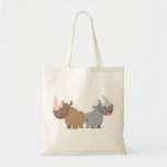 Sac de deux rhinocéros de bande dessinée sacs