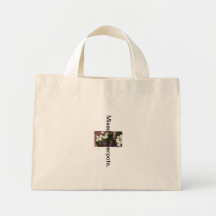 Sac de fourre-tout minuscule de pots de fleurs mél