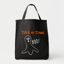 Sac de Halloween de fantôme de des bonbons ou un s