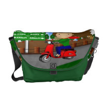 Sac de l'Italie Messager de voyage par la route Sacoche