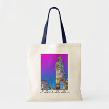 Sac de Londres R-U d'amour de Big Ben Westminster 