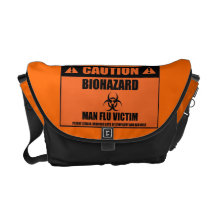 Sac de messager de victime de grippe d'homme besaces