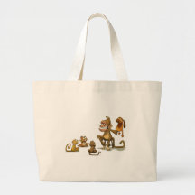 Sac de spectacle de marionnettes de singe