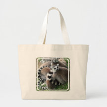 Sac de toile de lémurs coupé la queue par anneau
