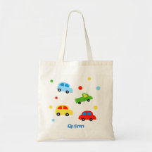 Sac de toile de nom d'enfant personnalisé par cami