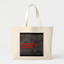 Sac de toile de rue avec la citation de Tupac