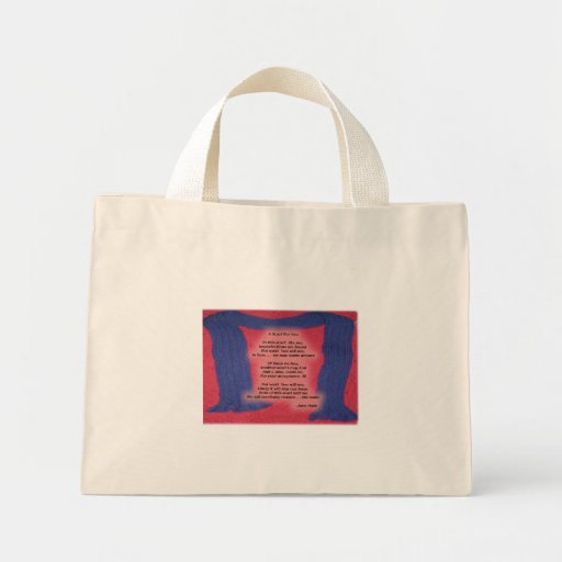 Sac de tricot avec le poème - une écharpe pour vou